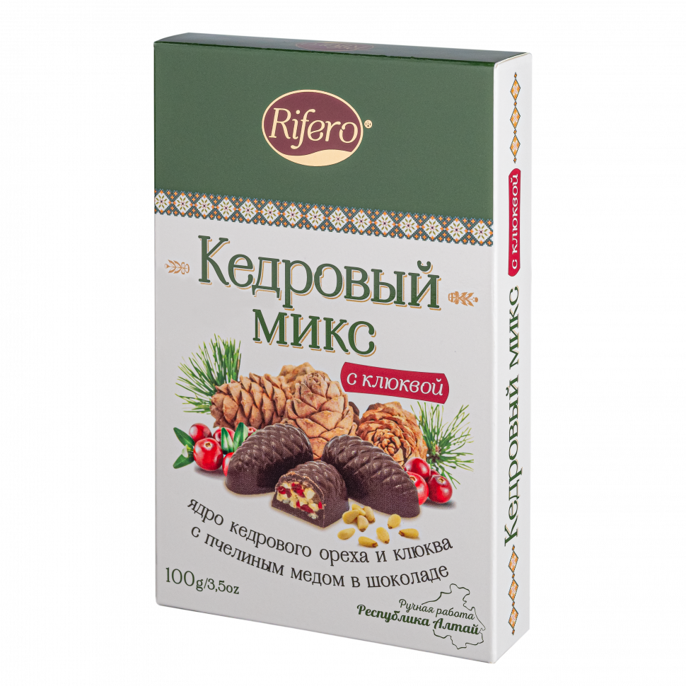  Риф и ко Конфеты "Кедровый микс КЛЮКВА" 100г     в Изобильном