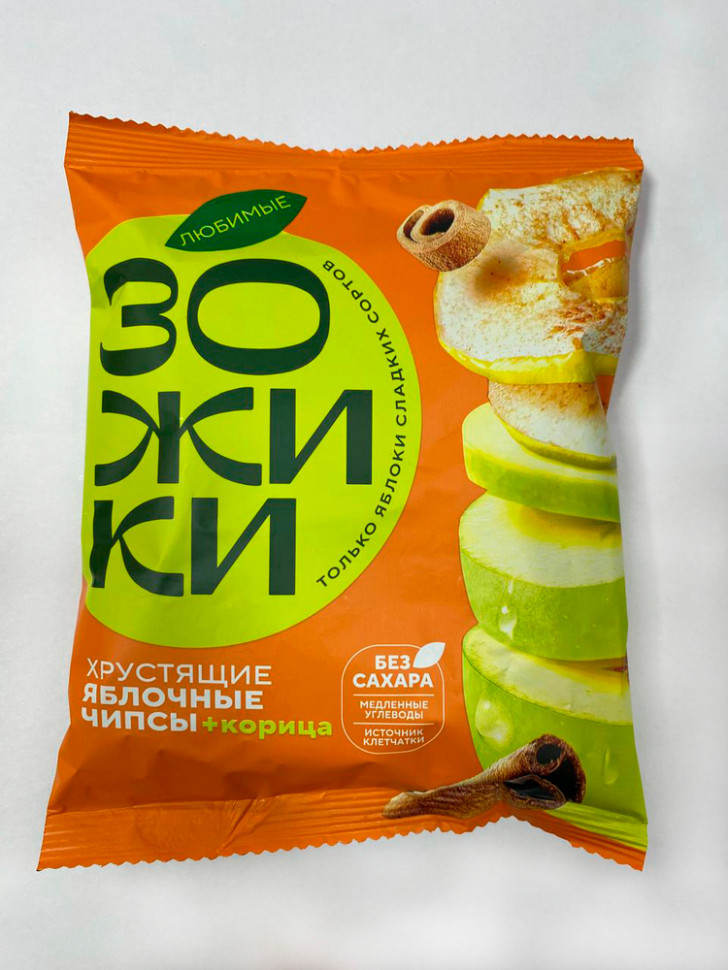  Зожики Яблочные+корица чипсы, 25г  в Изобильном